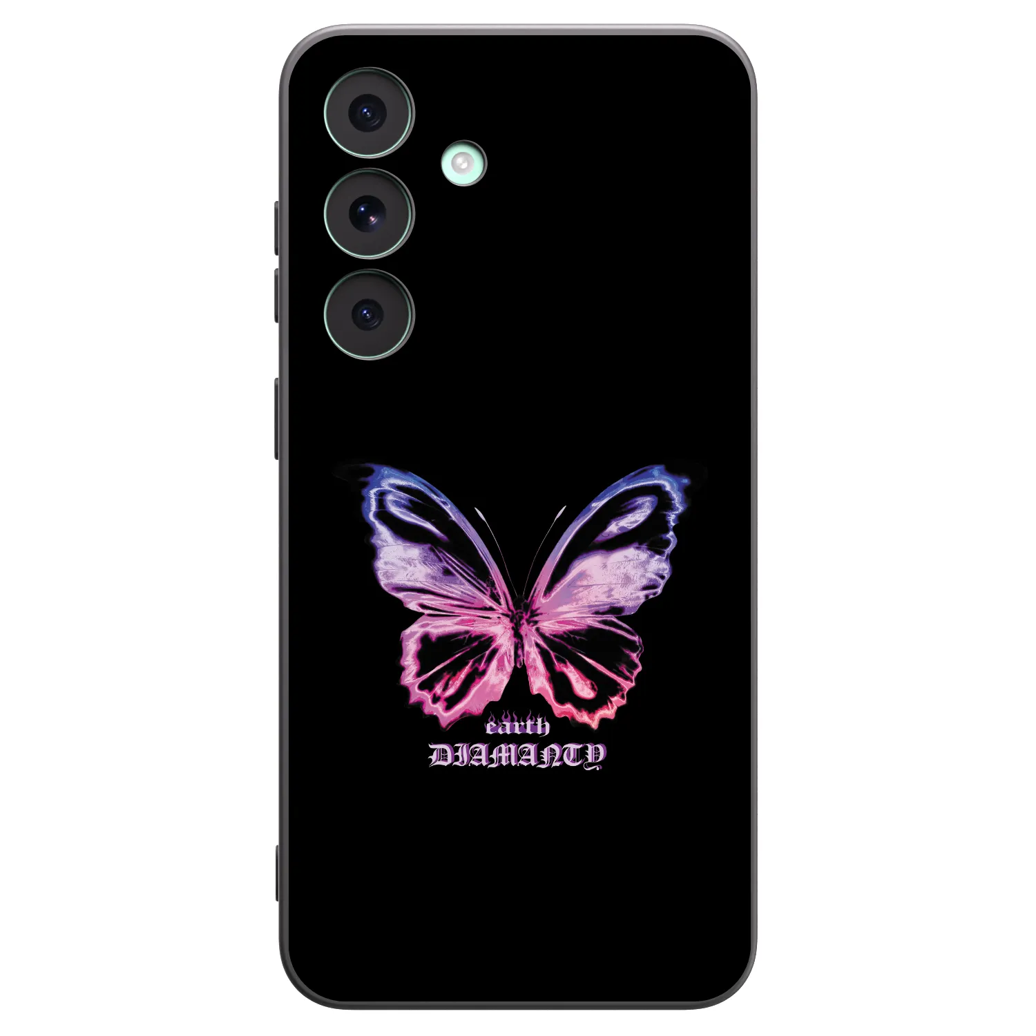 Picasee silikonový černý obal pro Samsung Galaxy S26 FE - Diamanty Purple
