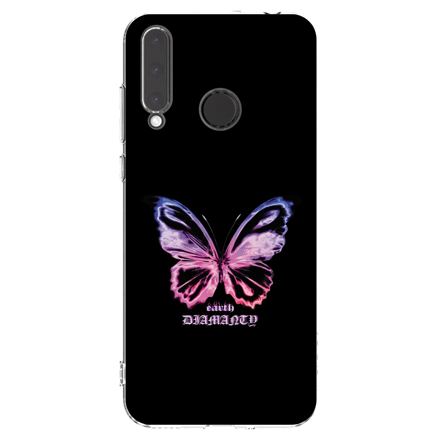 Picasee silikonový průhledný obal pro Honor 20 Lite - Diamanty Purple