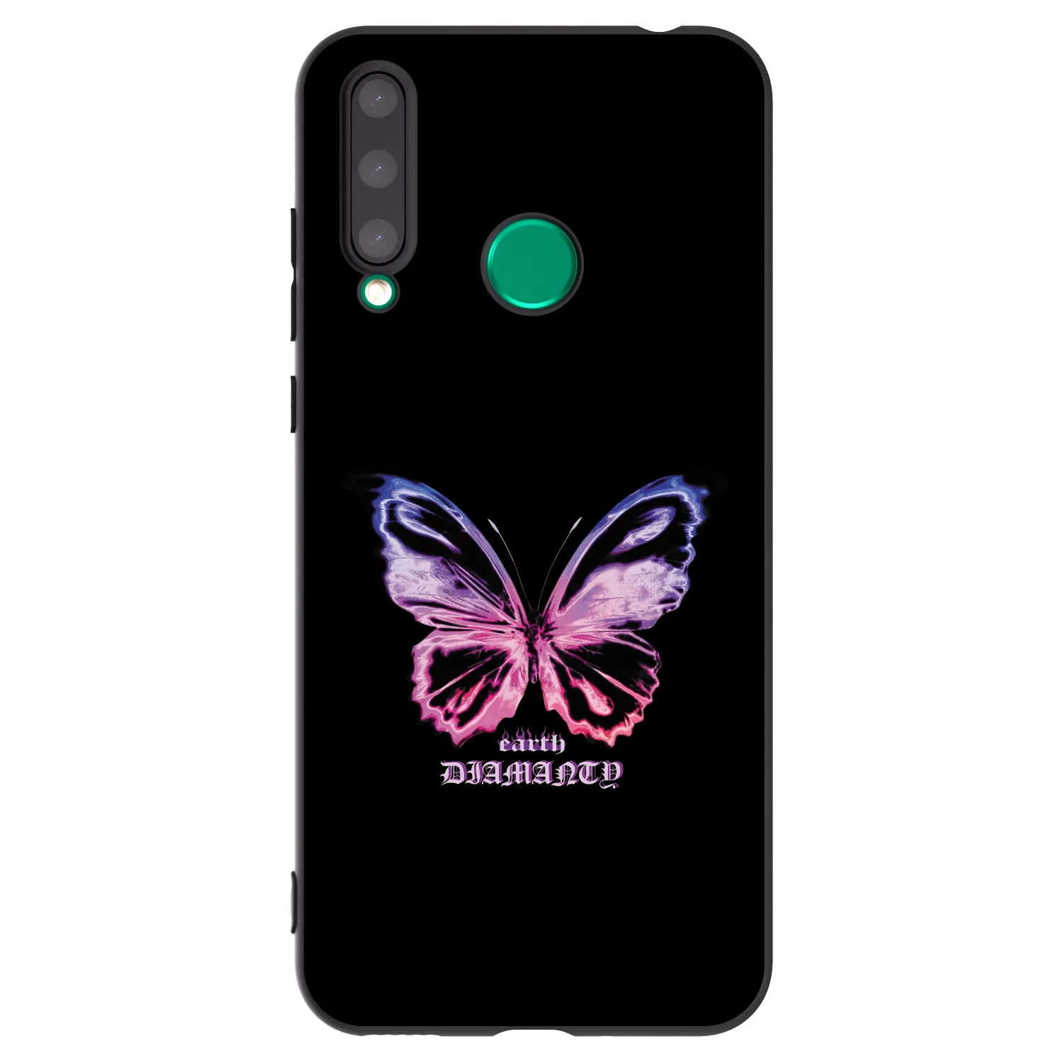 Picasee silikonový černý obal pro Honor 20 Lite - Diamanty Purple