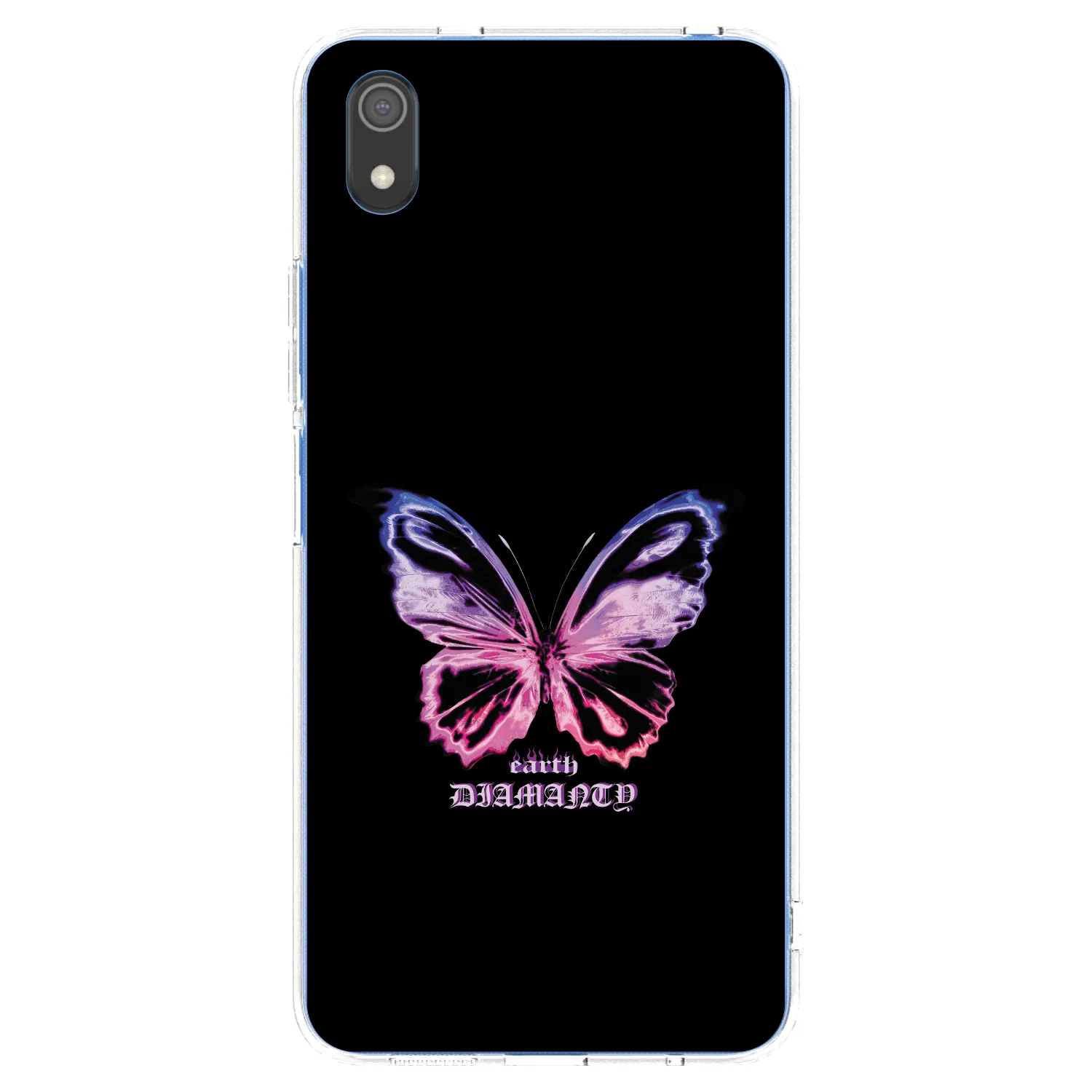 Picasee silikonový průhledný obal pro Xiaomi Redmi 7A - Diamanty Purple