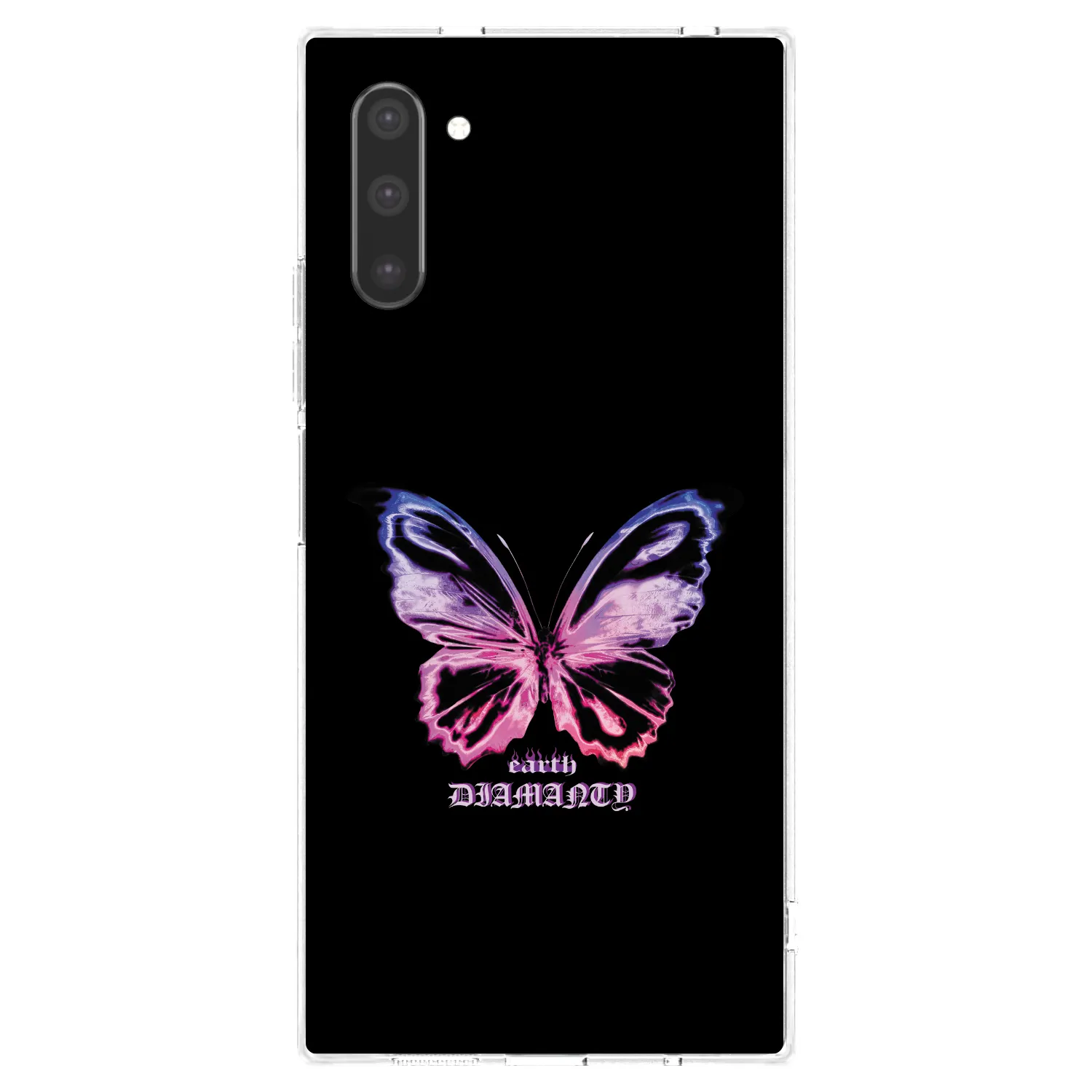 Picasee silikonový průhledný obal pro Samsung Galaxy Note 10 N970F - Diamanty Purple