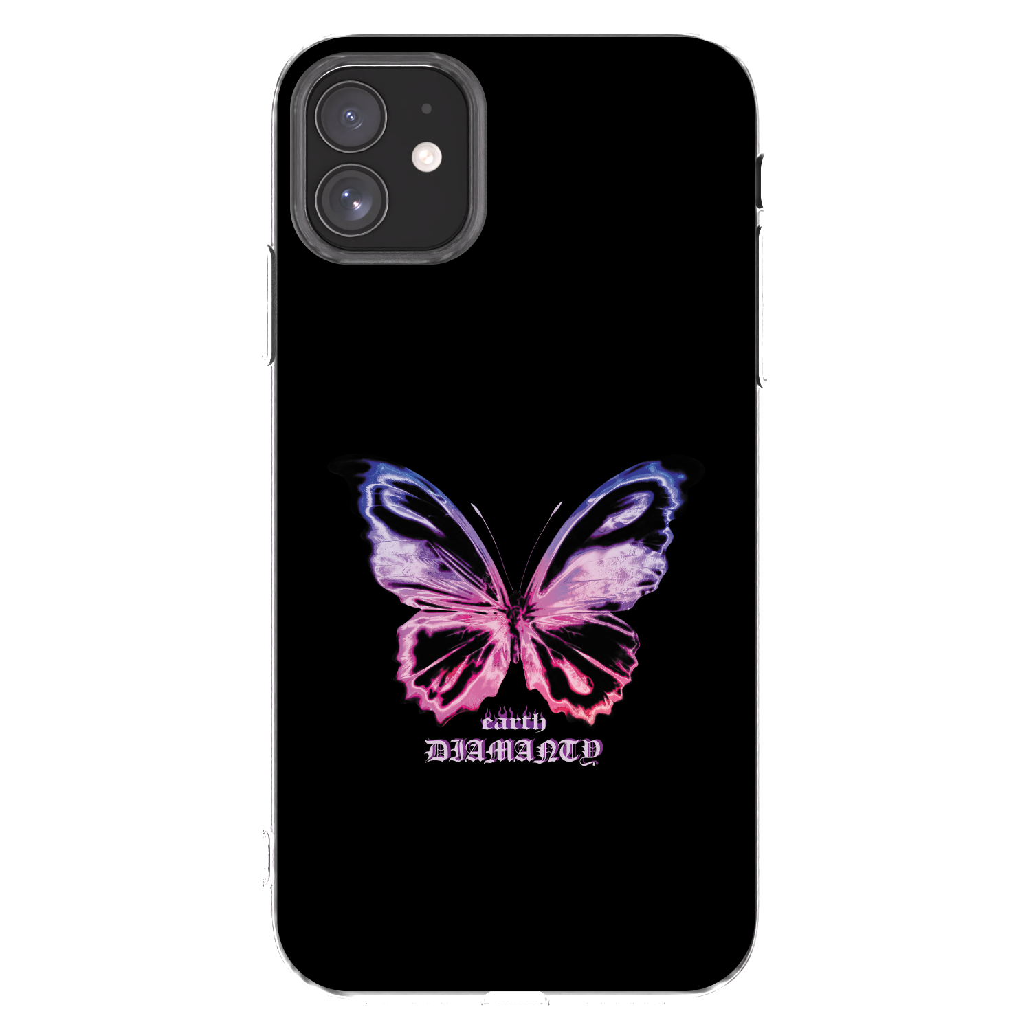 Picasee silikonový průhledný obal pro Apple iPhone 11 - Diamanty Purple