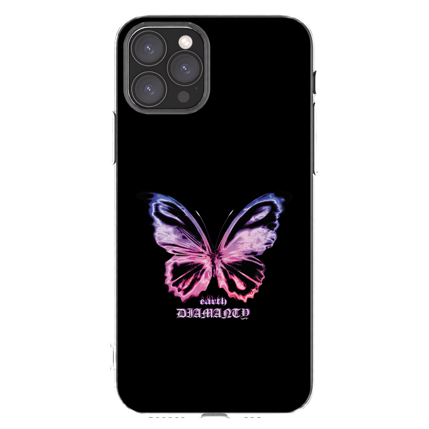 Picasee silikonový průhledný obal pro Apple iPhone 11 Pro - Diamanty Purple