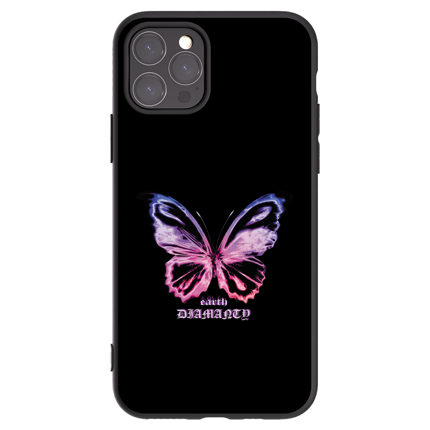 Picasee silikonový černý obal pro Apple iPhone 11 Pro - Diamanty Purple