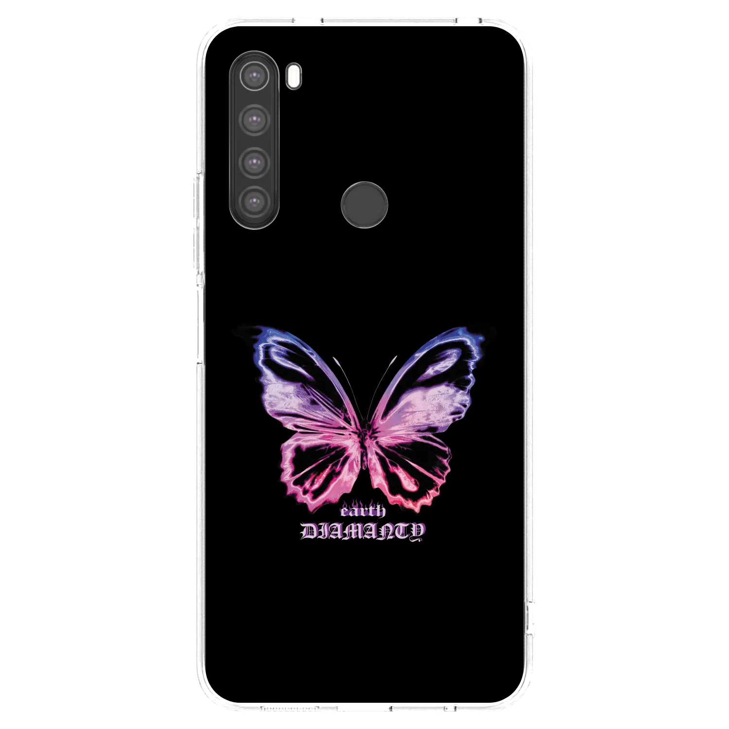 Picasee silikonový průhledný obal pro Xiaomi Redmi Note 8 - Diamanty Purple