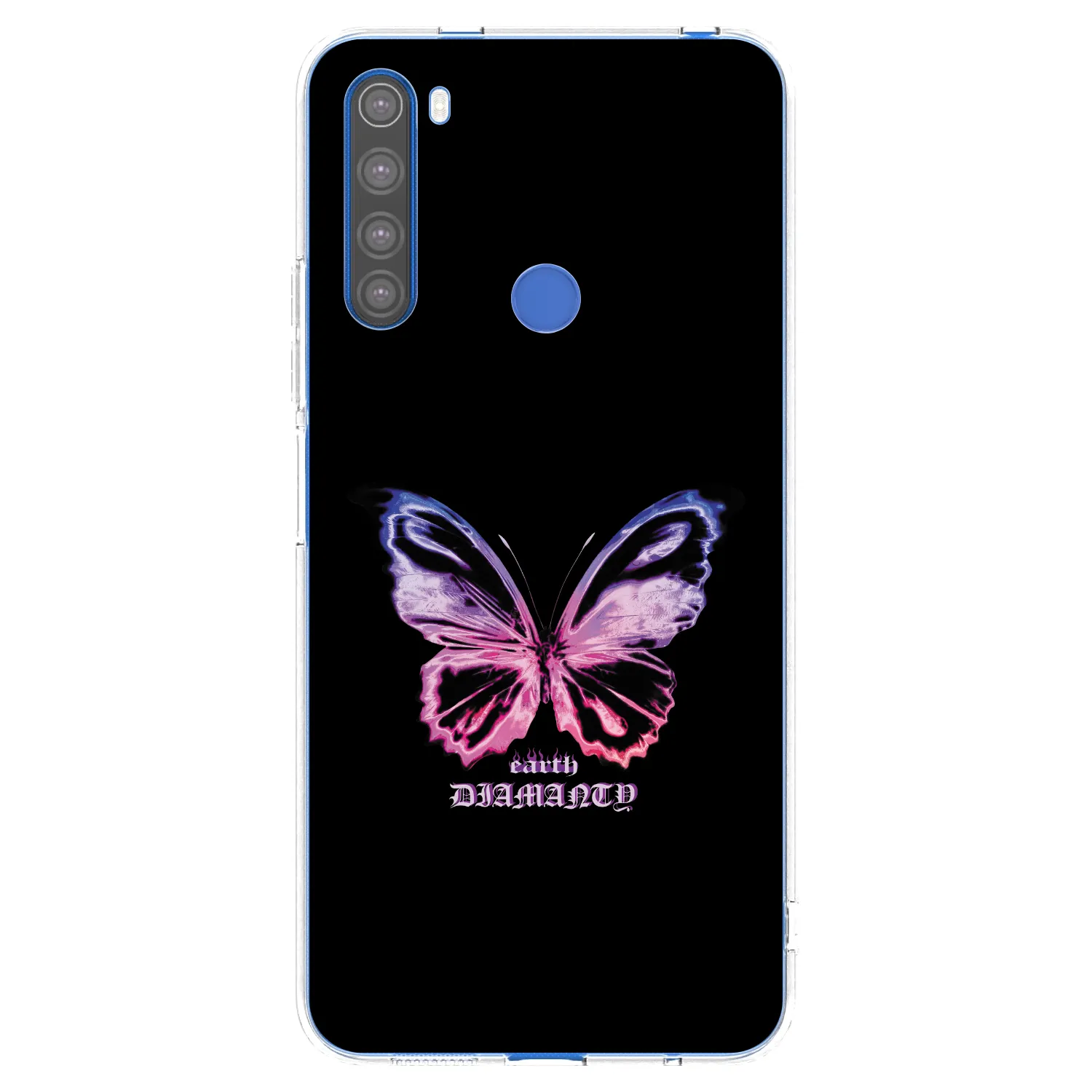Picasee silikonový průhledný obal pro Xiaomi Redmi Note 8T - Diamanty Purple