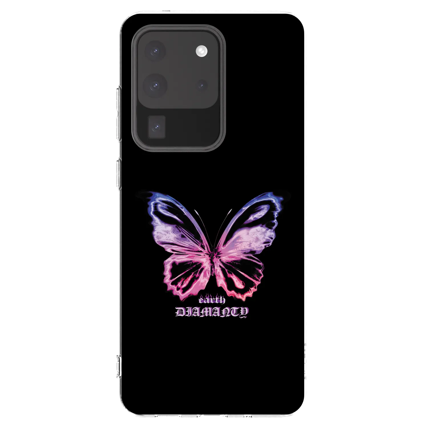 Picasee silikonový průhledný obal pro Samsung Galaxy S20 Ultra 5G G988F - Diamanty Purple