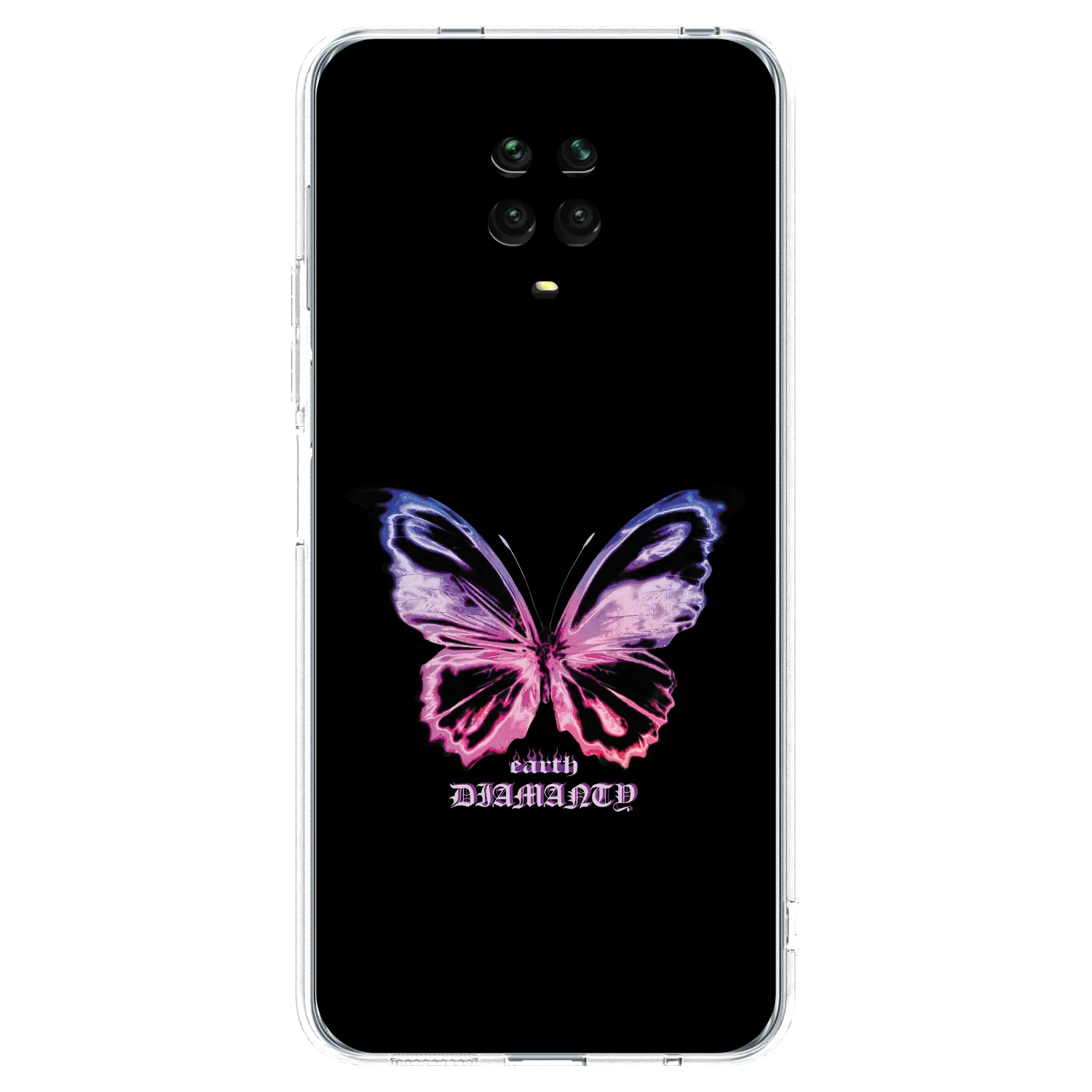 Picasee silikonový průhledný obal pro Xiaomi Redmi Note 9S - Diamanty Purple
