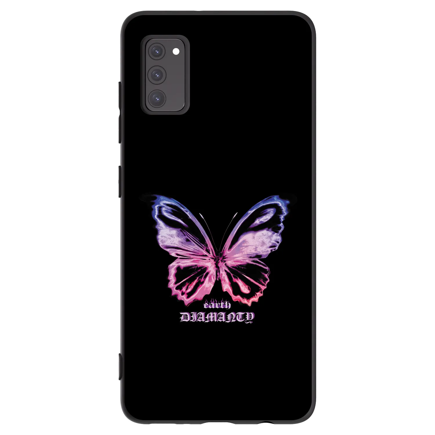 Picasee silikonový černý obal pro Samsung Galaxy A41 A415F - Diamanty Purple