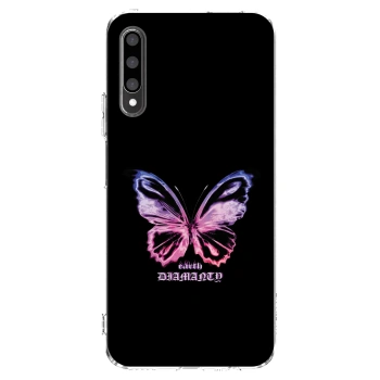 Picasee silikonový průhledný obal pro Honor 9X Pro - Diamanty Purple