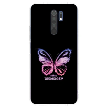 Picasee silikonový průhledný obal pro Xiaomi Redmi 9 - Diamanty Purple