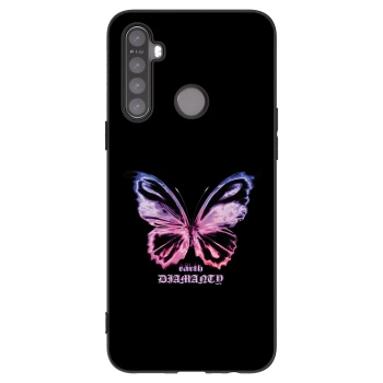 Picasee silikonový černý obal pro Realme 5 - Diamanty Purple