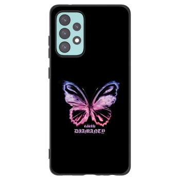 Picasee silikonový černý obal pro Samsung Galaxy A72 A725F - Diamanty Purple