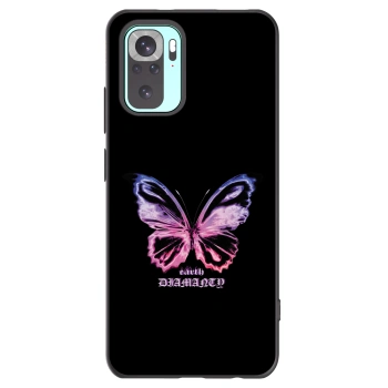 Picasee silikonový černý obal pro Xiaomi Redmi Note 10 Pro - Diamanty Purple