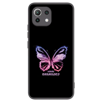 Picasee silikonový černý obal pro Xiaomi Mi 11 Lite - Diamanty Purple