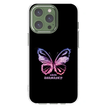 Picasee silikonový průhledný obal pro Apple iPhone 13 Pro - Diamanty Purple