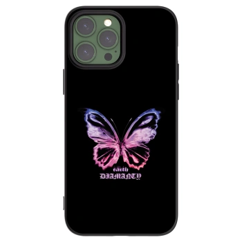 Picasee silikonový černý obal pro Apple iPhone 13 Pro Max - Diamanty Purple