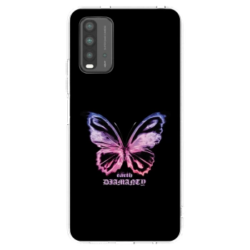 Picasee silikonový průhledný obal pro Xiaomi Redmi 9T - Diamanty Purple