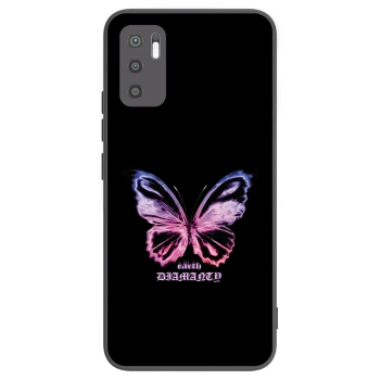 Picasee silikonový černý obal pro Xiaomi Redmi Note 10 5G - Diamanty Purple