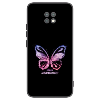 Picasee silikonový černý obal pro Xiaomi Redmi Note 9T - Diamanty Purple