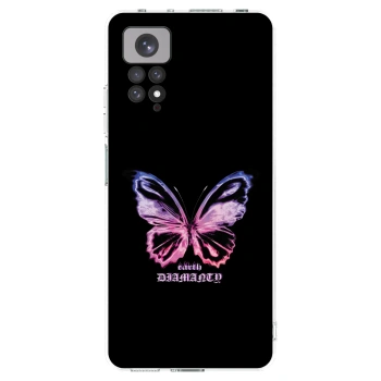 Picasee silikonový průhledný obal pro Xiaomi Redmi Note 11S 4G - Diamanty Purple