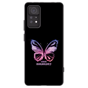Picasee silikonový černý obal pro Xiaomi Redmi Note 11 Pro 5G - Diamanty Purple