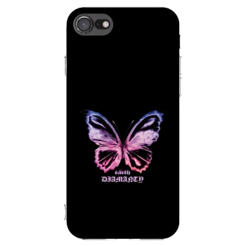 Picasee silikonový průhledný obal pro Apple iPhone SE 2022 - Diamanty Purple