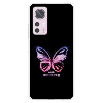 Picasee silikonový průhledný obal pro Xiaomi 12 - Diamanty Purple