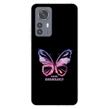 Picasee silikonový průhledný obal pro Xiaomi 12 Pro - Diamanty Purple