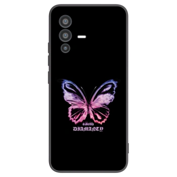 Picasee silikonový černý obal pro Vivo V23 5G - Diamanty Purple