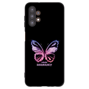 Picasee silikonový černý obal pro Samsung Galaxy A13 4G A135 - Diamanty Purple