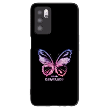 Picasee silikonový černý obal pro OPPO A16s - Diamanty Purple