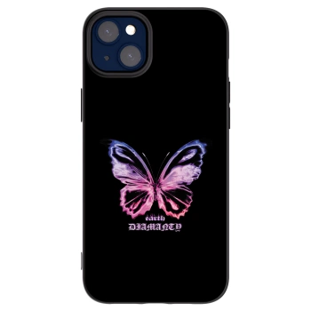 Picasee silikonový černý obal pro Apple iPhone 14 Plus - Diamanty Purple
