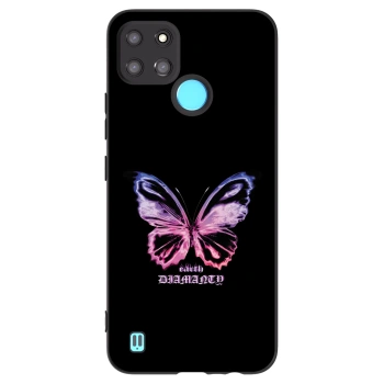Picasee silikonový černý obal pro Realme C21Y - Diamanty Purple