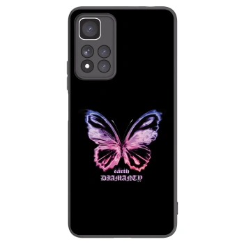 Picasee silikonový černý obal pro Xiaomi Redmi Note 11 Pro+ 5G - Diamanty Purple