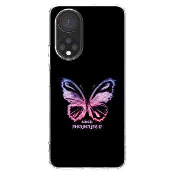 Picasee silikonový průhledný obal pro Honor X7 - Diamanty Purple
