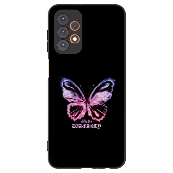 Picasee silikonový černý obal pro Samsung Galaxy A23 A236B 5G - Diamanty Purple