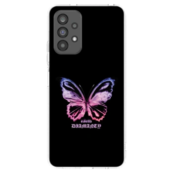 Picasee silikonový průhledný obal pro Samsung Galaxy A73 5G - Diamanty Purple