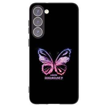 Picasee silikonový černý obal pro Samsung Galaxy S23+ 5G - Diamanty Purple