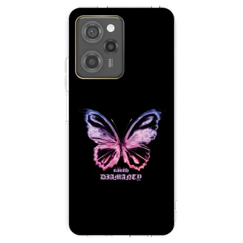 Picasee silikonový průhledný obal pro Xiaomi Poco X5 Pro - Diamanty Purple