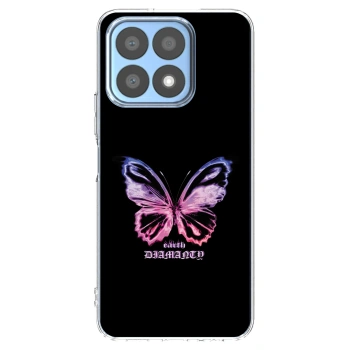Picasee silikonový průhledný obal pro Honor X8a - Diamanty Purple