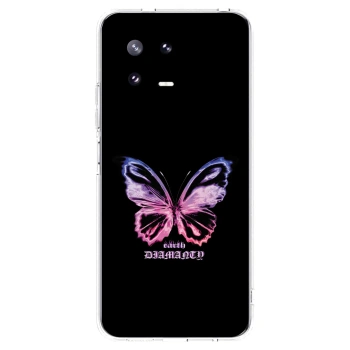 Picasee silikonový průhledný obal pro Xiaomi 13 Pro - Diamanty Purple