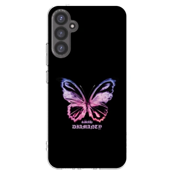 Picasee silikonový průhledný obal pro Samsung Galaxy A34 5G A346B - Diamanty Purple