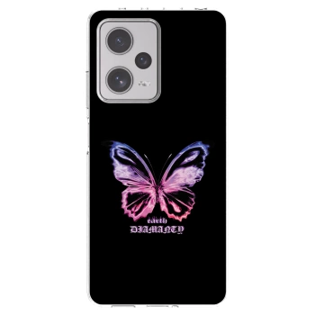 Picasee silikonový průhledný obal pro Xiaomi Redmi Note 12 Pro+ 5G - Diamanty Purple