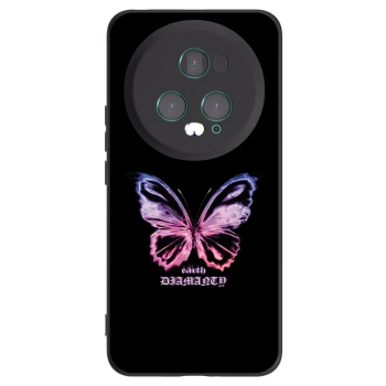 Picasee silikonový černý obal pro Honor Magic5 Pro - Diamanty Purple