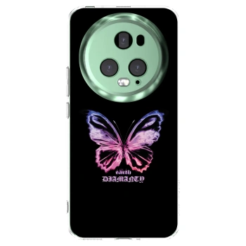 Picasee silikonový průhledný obal pro Honor Magic5 Pro - Diamanty Purple
