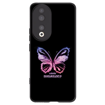Picasee silikonový černý obal pro Honor 90 5G - Diamanty Purple