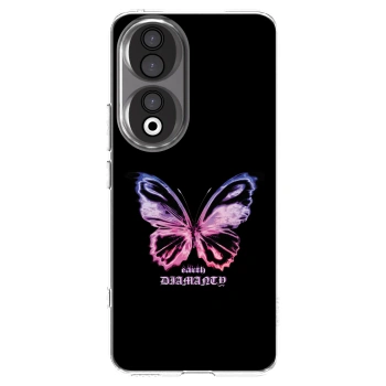 Picasee silikonový průhledný obal pro Honor 90 5G - Diamanty Purple