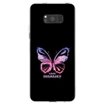 Picasee silikonový průhledný obal pro Samsung Galaxy S8 G950F - Diamanty Purple