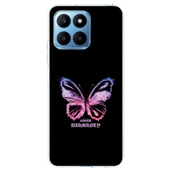 Picasee silikonový průhledný obal pro Honor 70 Lite - Diamanty Purple